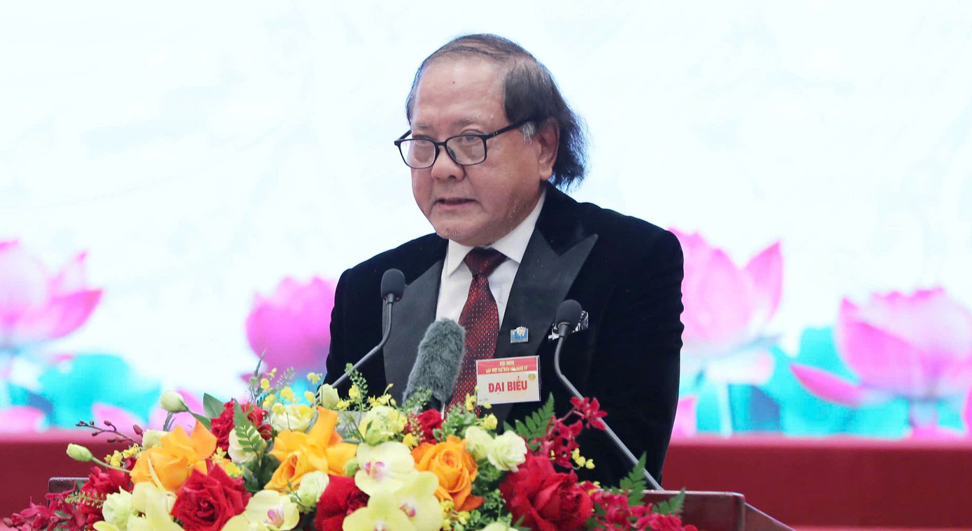 Chủ tịch Hội Điện ảnh Việt Nam Đỗ Lệnh Hùng Tú phát biểu tại hội nghị. Ảnh: Trần Huấn. Chủ tịch Hội Điện ảnh Việt Nam Đỗ Lệnh Hùng Tú phát biểu tại hội nghị. Ảnh: Trần Huấn.