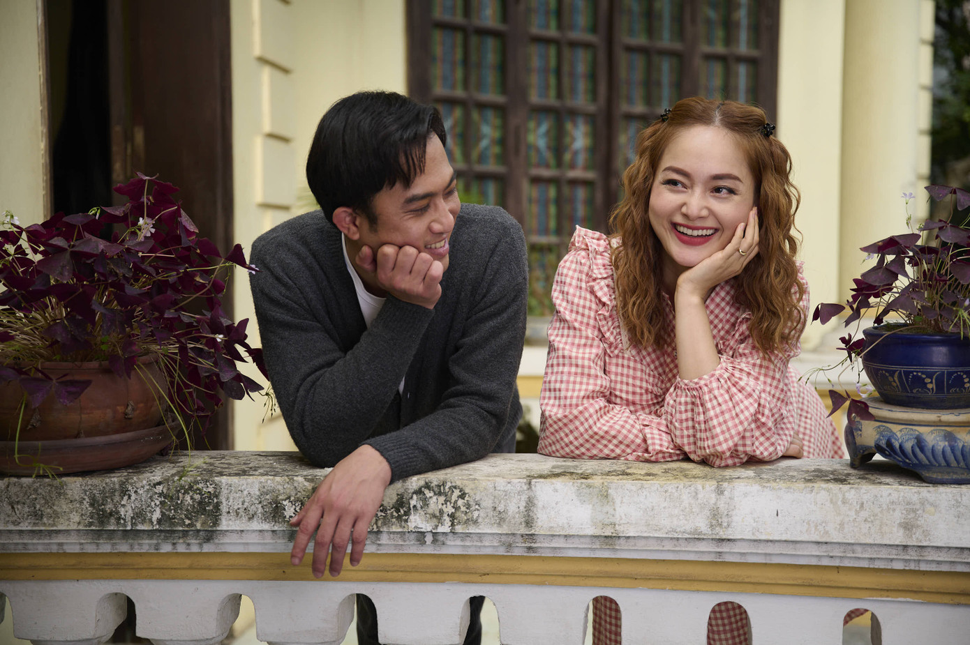 Lan Phương lần đầu đóng cặp với Doãn Quốc Đam.