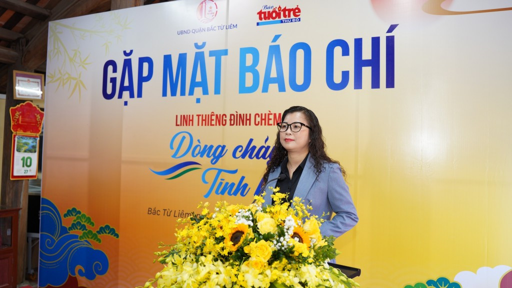 Bà Lê Thị Thu Hương, Phó Chủ tịch UBND quận Bắc Từ Liêm - Trưởng ban Chỉ đạo chương trình.