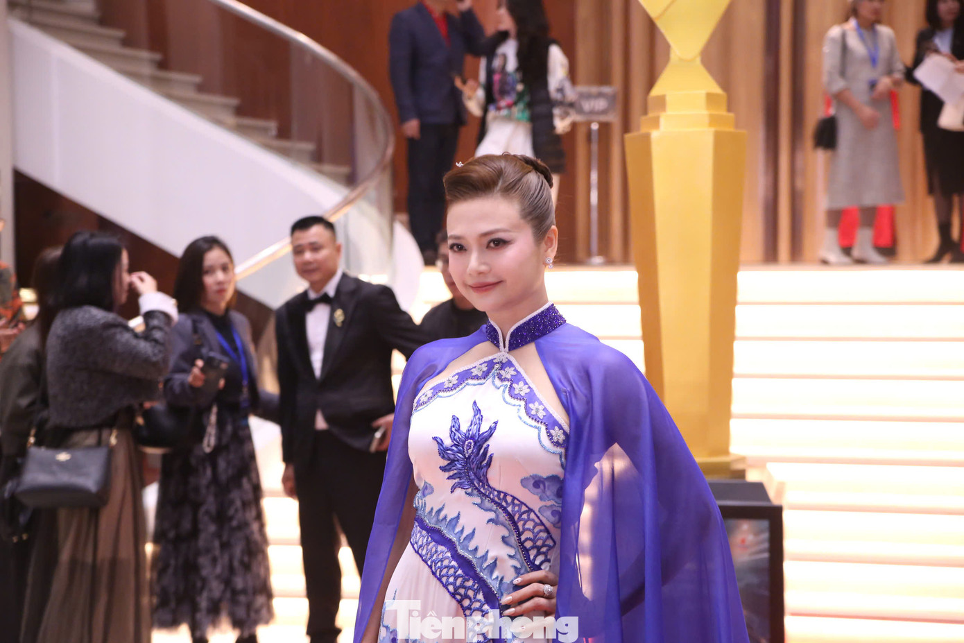 NSƯT Kiều Anh tham dự VTV Awards 2024. Năm ngoái, cô nhận giải Diễn viên nữ ấn tượng nhờ vai Phương trong Gia đình mình vui bất thình lình.