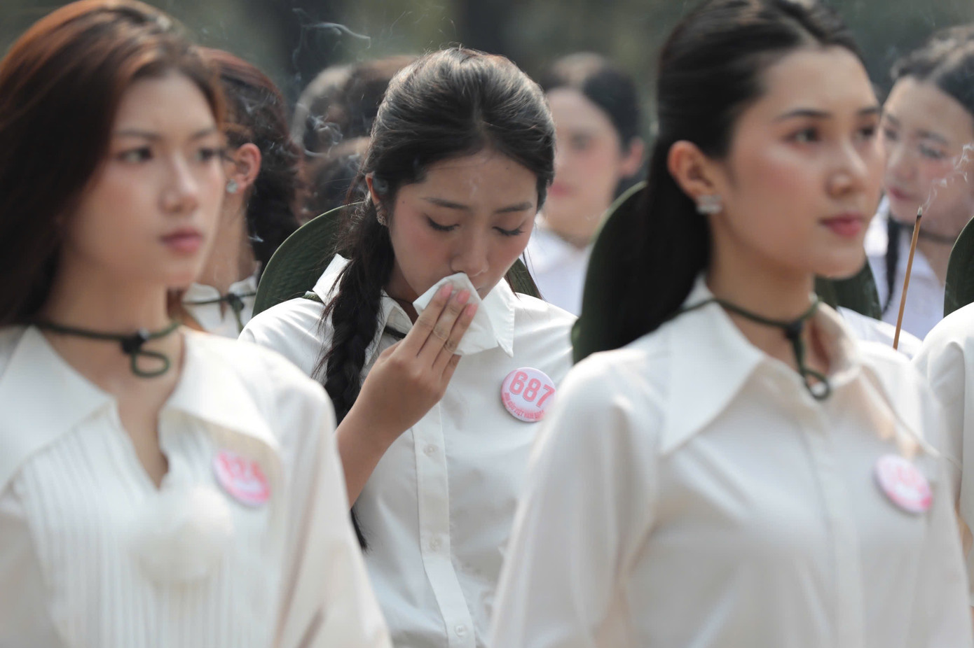 Thí sinh xúc động trước sự hy sinh to lớn của thế hệ cha ông cho nền hòa bình, độc lập của dân tộc.