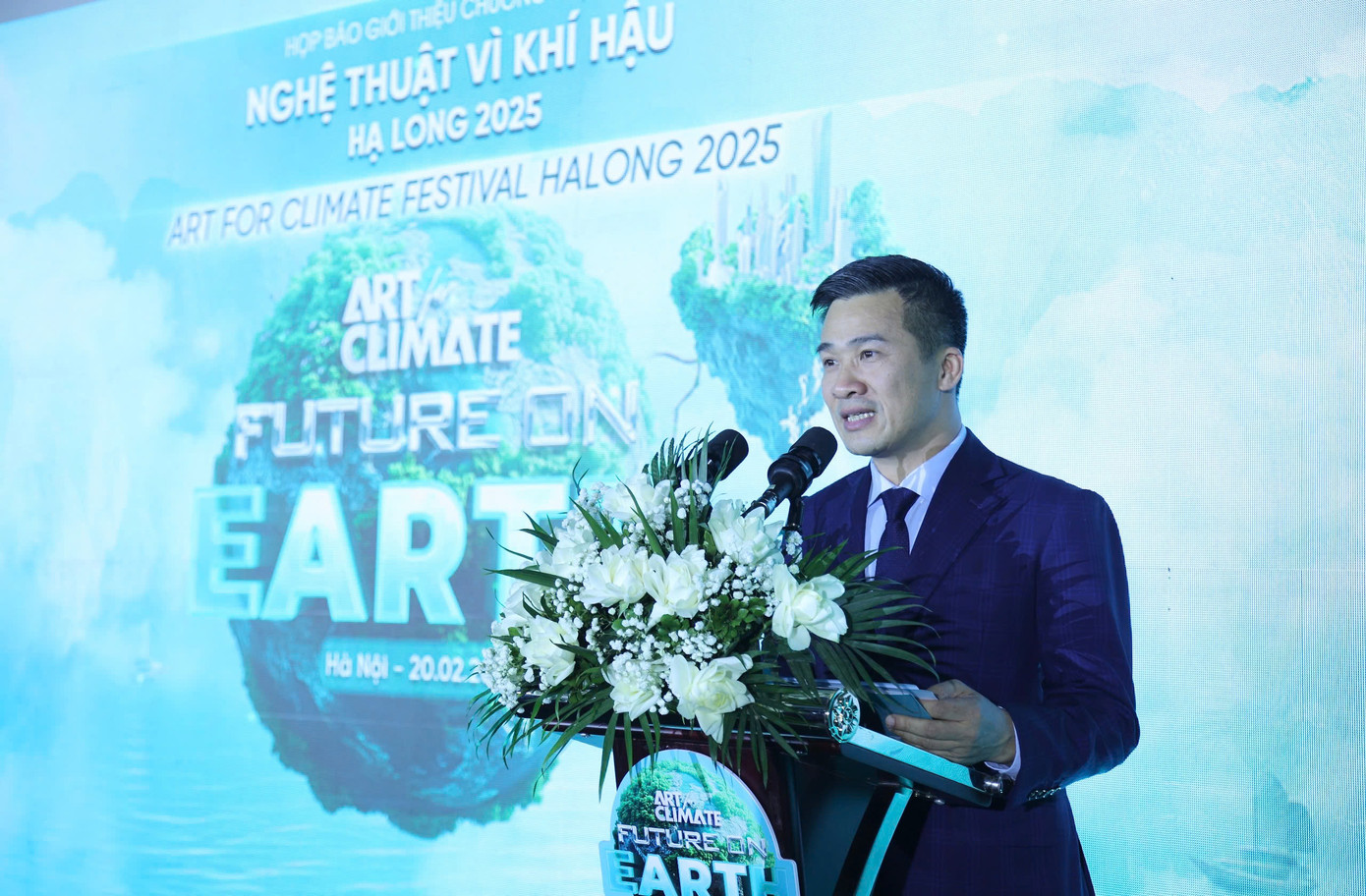 Phó Giám đốc Trung tâm Truyền thông Tài nguyên và Môi trường Vũ Minh Lý chia sẻ về chuỗi sự kiện tại Hạ Long. Phó Giám đốc Trung tâm Truyền thông Tài nguyên và Môi trường Vũ Minh Lý chia sẻ về chuỗi sự kiện tại Hạ Long.