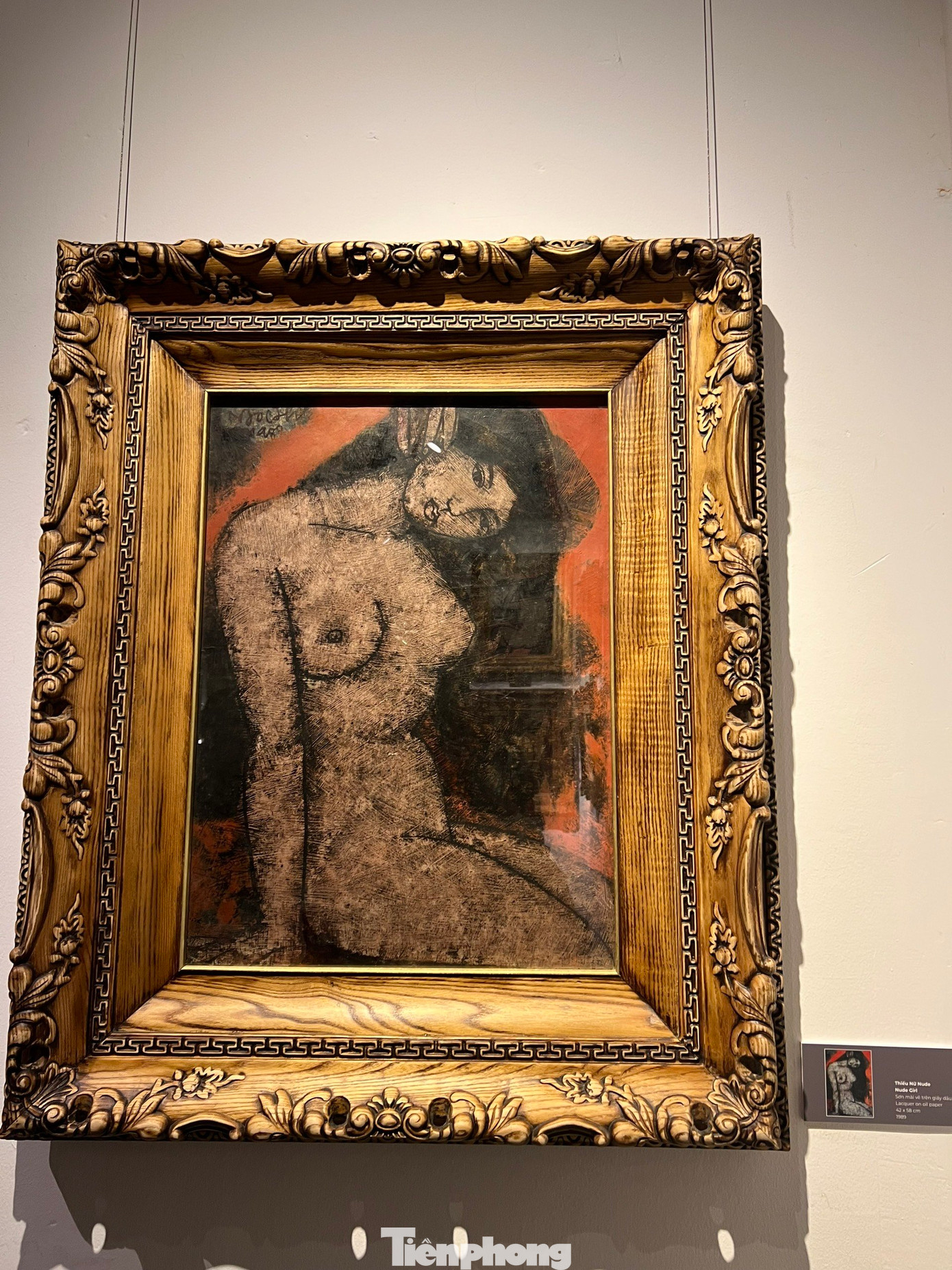 Tranh Thiếu nữ nude được vẽ năm 1989.