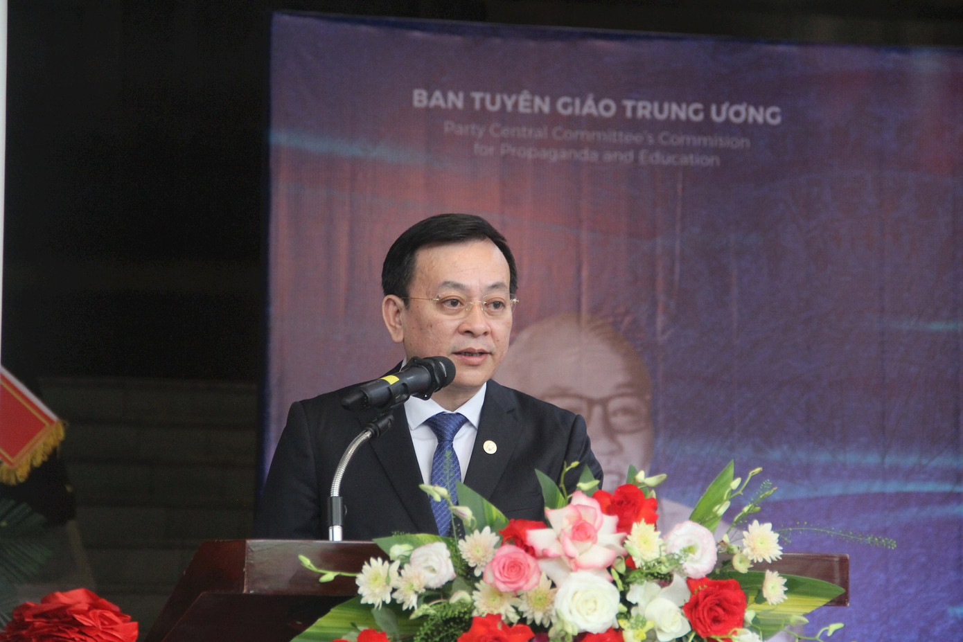 Ông Vũ Mạnh Hà - Giám đốc Bảo tàng Hồ Chí Minh phát biểu khai mạc.