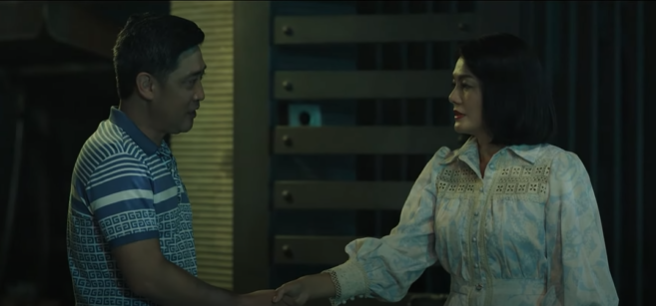 Hùng gặp riêng vợ chủ tịch tỉnh. Ảnh: CMH.