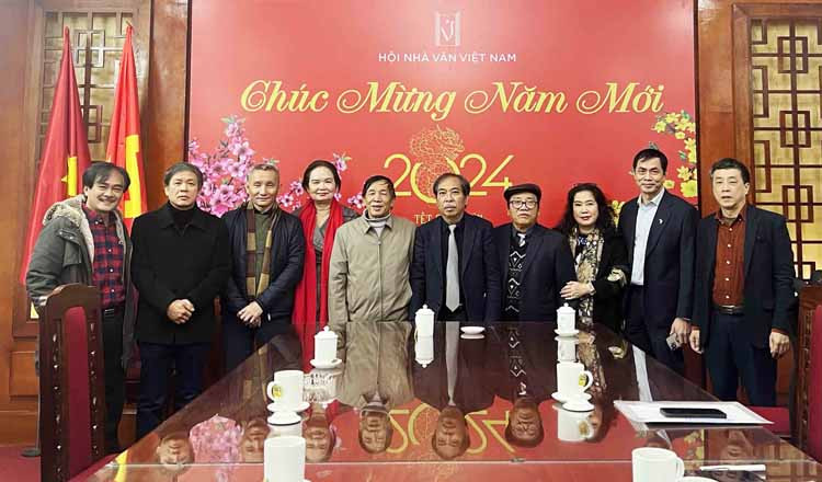 Cuộc họp đầu năm 2024 của Ban Chấp hành Hội Nhà văn Việt Nam diễn ra tháng 2.