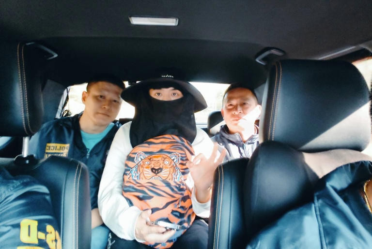 Diễn viên Vương Tinh được cảnh sát Thái Lan giải cứu.