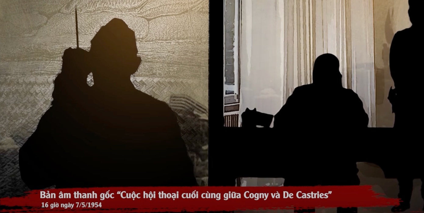 Tư liệu về phiên điều trần của tướng René Cogny, cuộc hội thoại giữa Cogny và De Castries. Tư liệu về phiên điều trần của tướng René Cogny, cuộc hội thoại giữa Cogny và De Castries.