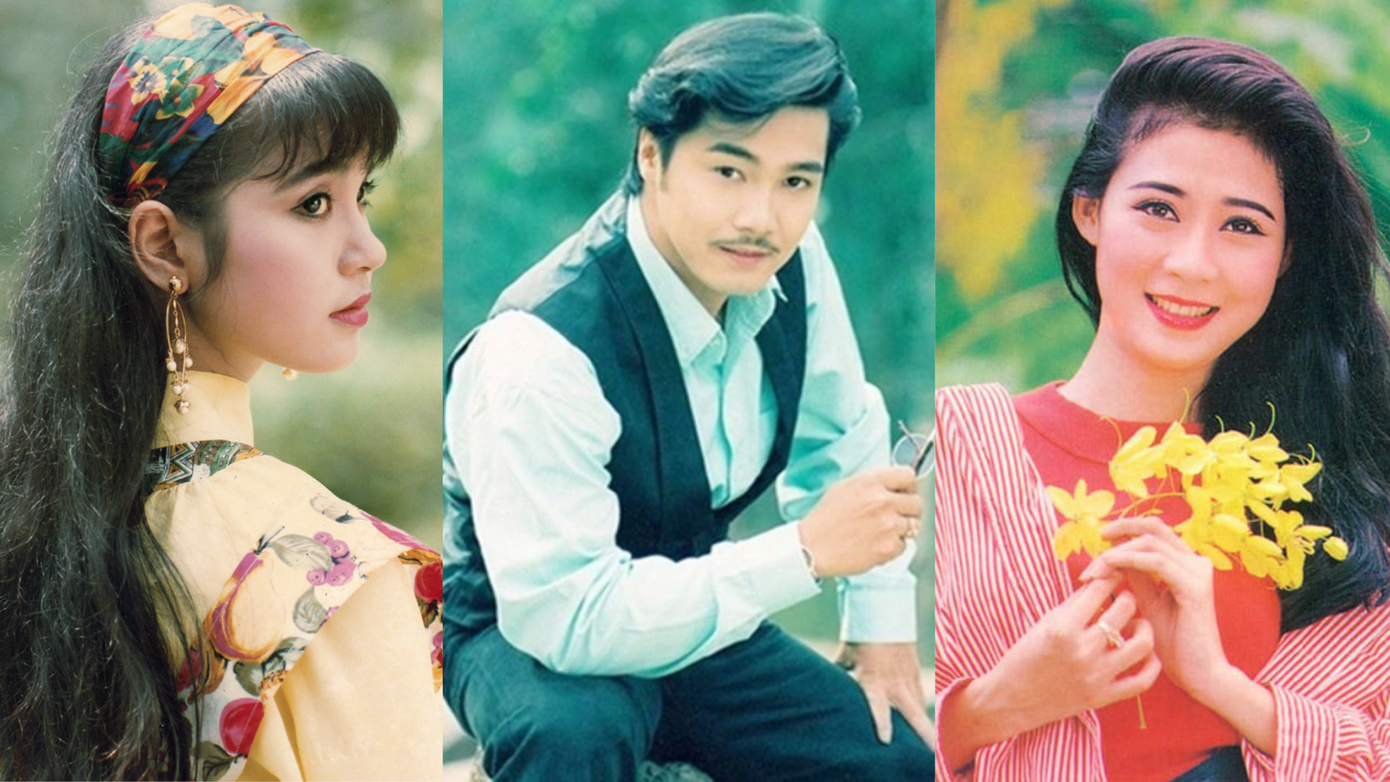 Việt Trinh (ngoài cùng bên trái) và Diễm Hương là những &quot;người tình màn ảnh&quot; của Lý Hùng