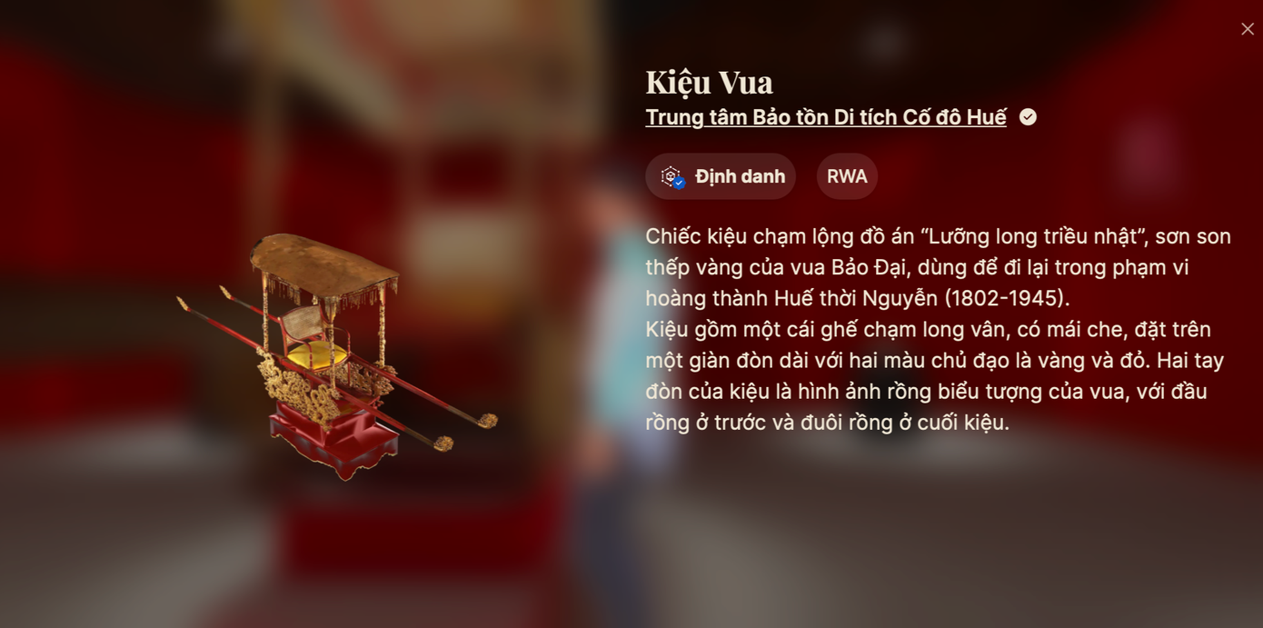 Không gian bảo tàng số đưa cổ vật đến gần hơn với du khách.