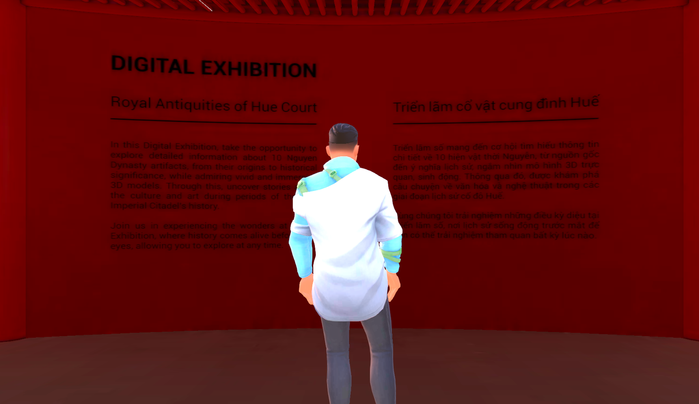 Không gian bảo tàng số đưa cổ vật đến gần hơn với du khách.
