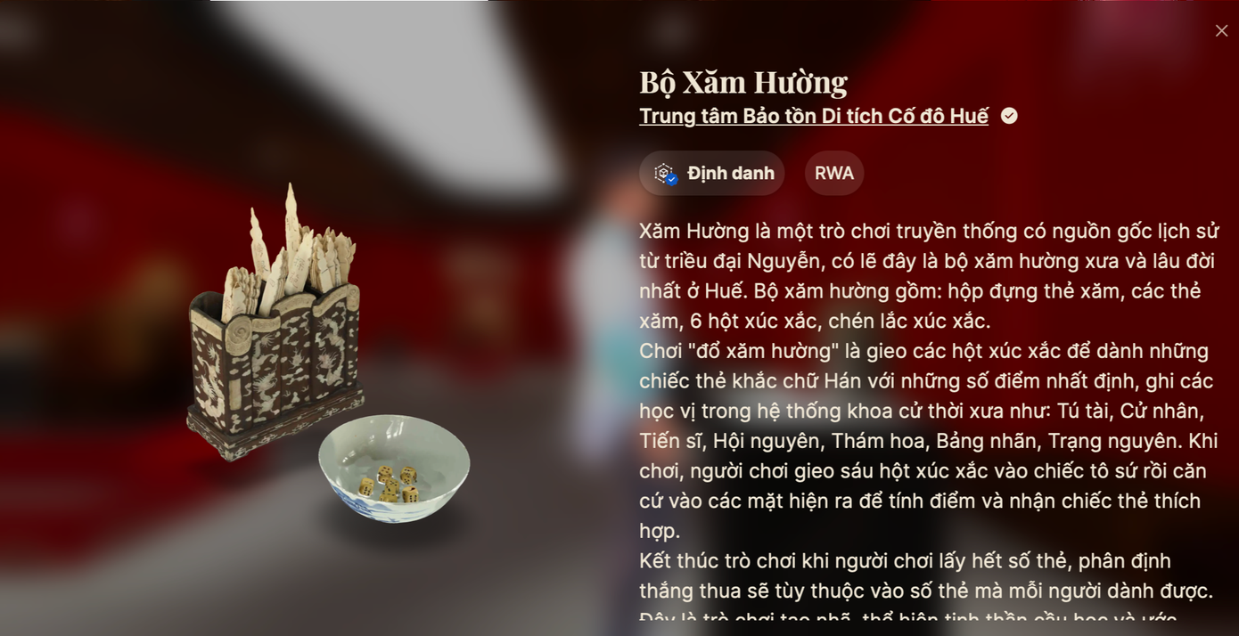 Không gian bảo tàng số đưa cổ vật đến gần hơn với du khách.