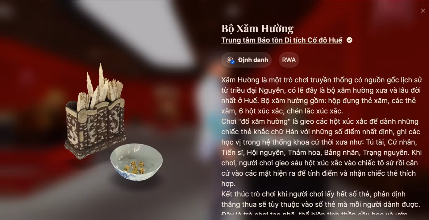 Không gian bảo tàng số đưa cổ vật đến gần hơn với du khách.