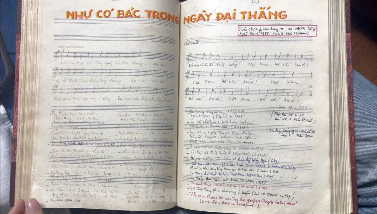 Nhạc sĩ Phạm Tuyên ghi xong cả giai điệu và lời ca của bài Như có Bác trong ngày đại thắng trong khoảng 2 giờ đồng hồ.
