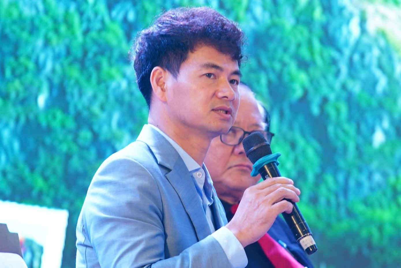 NSND Xuân Bắc khẳng định nghệ thuật biểu diễn là một trong những mũi nhọn, thế mạnh để phát triển công nghiệp văn hóa. Ảnh: Duy Phạm.