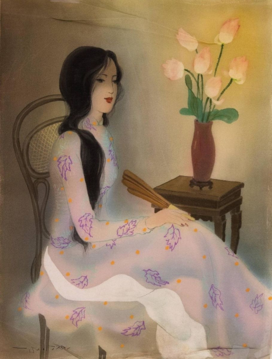 Một số tác phẩm hội họa trên lụa của họa sĩ Mai Long. Một số tác phẩm hội họa trên lụa của họa sĩ Mai Long.