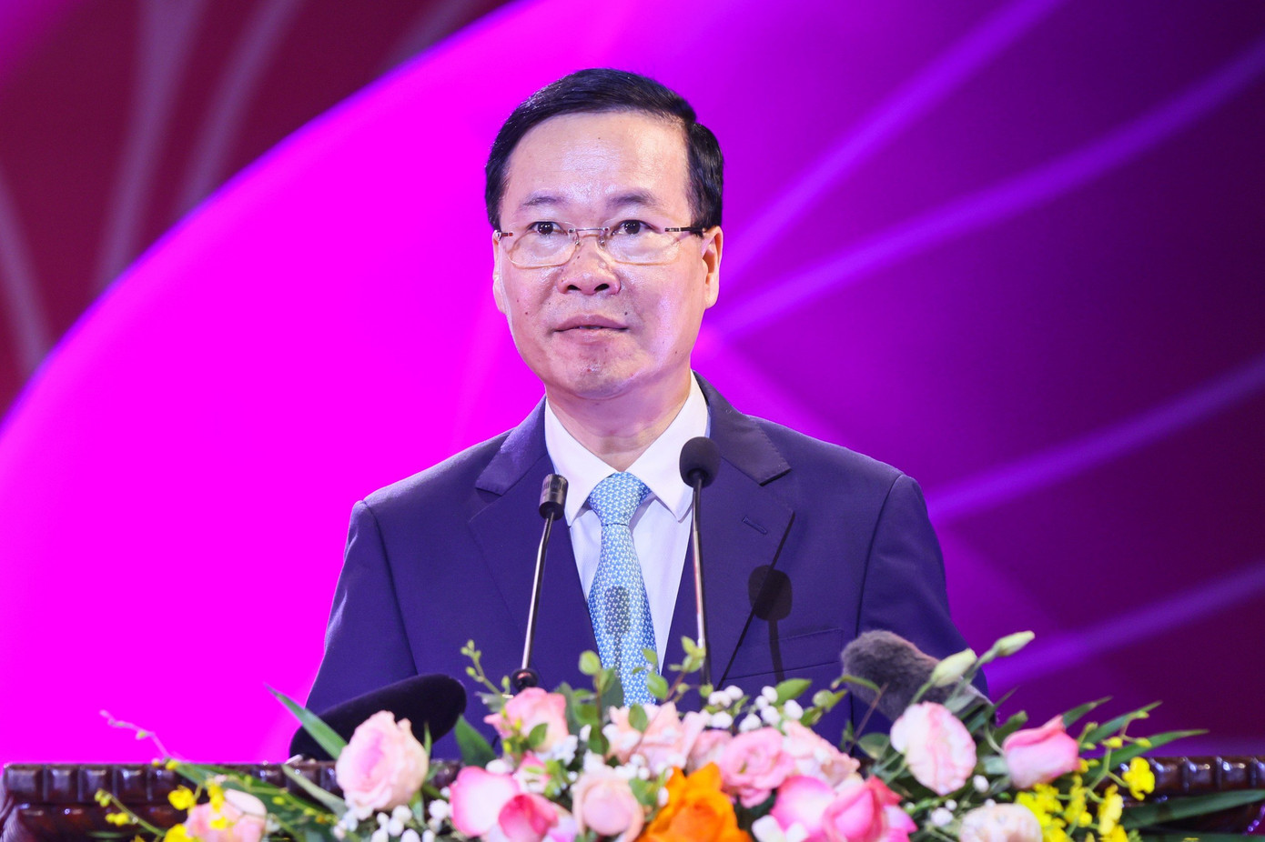 Chủ tịch nước Võ Văn Thưởng phát biểu tại Lễ trao tặng danh hiệu NSND, NSƯT sáng 6/3. Ảnh: Nhật Minh. Chủ tịch nước Võ Văn Thưởng phát biểu tại Lễ trao tặng danh hiệu NSND, NSƯT sáng 6/3. Ảnh: Nhật Minh.