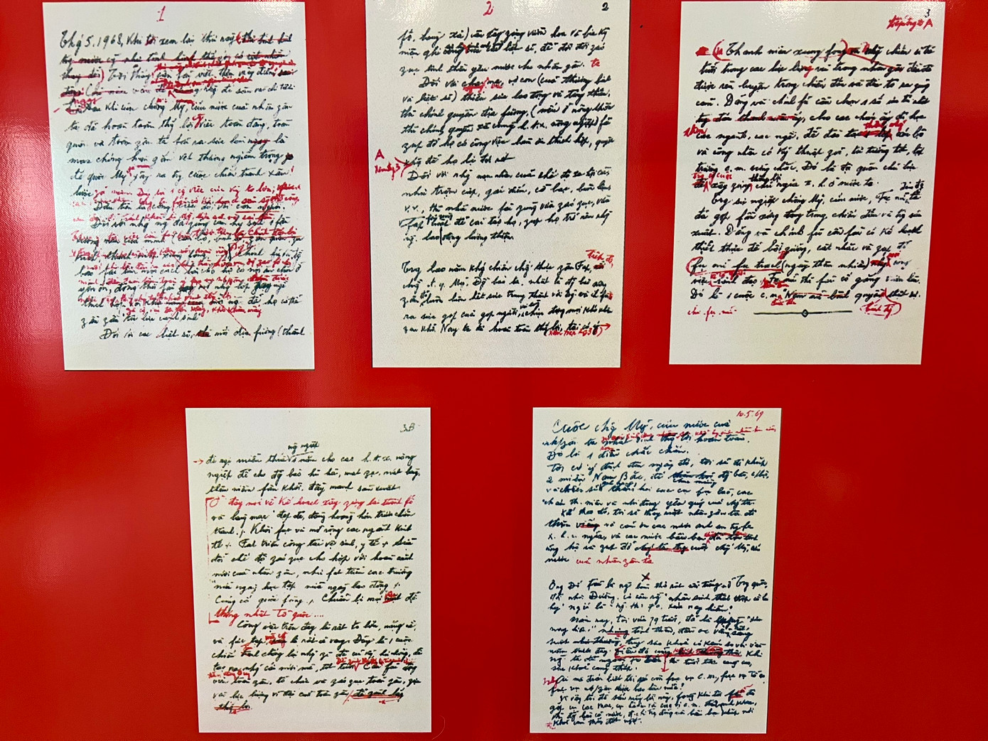 Một số tài liệu ghi chép quan trọng của Chủ tịch Hồ Chí Minh.