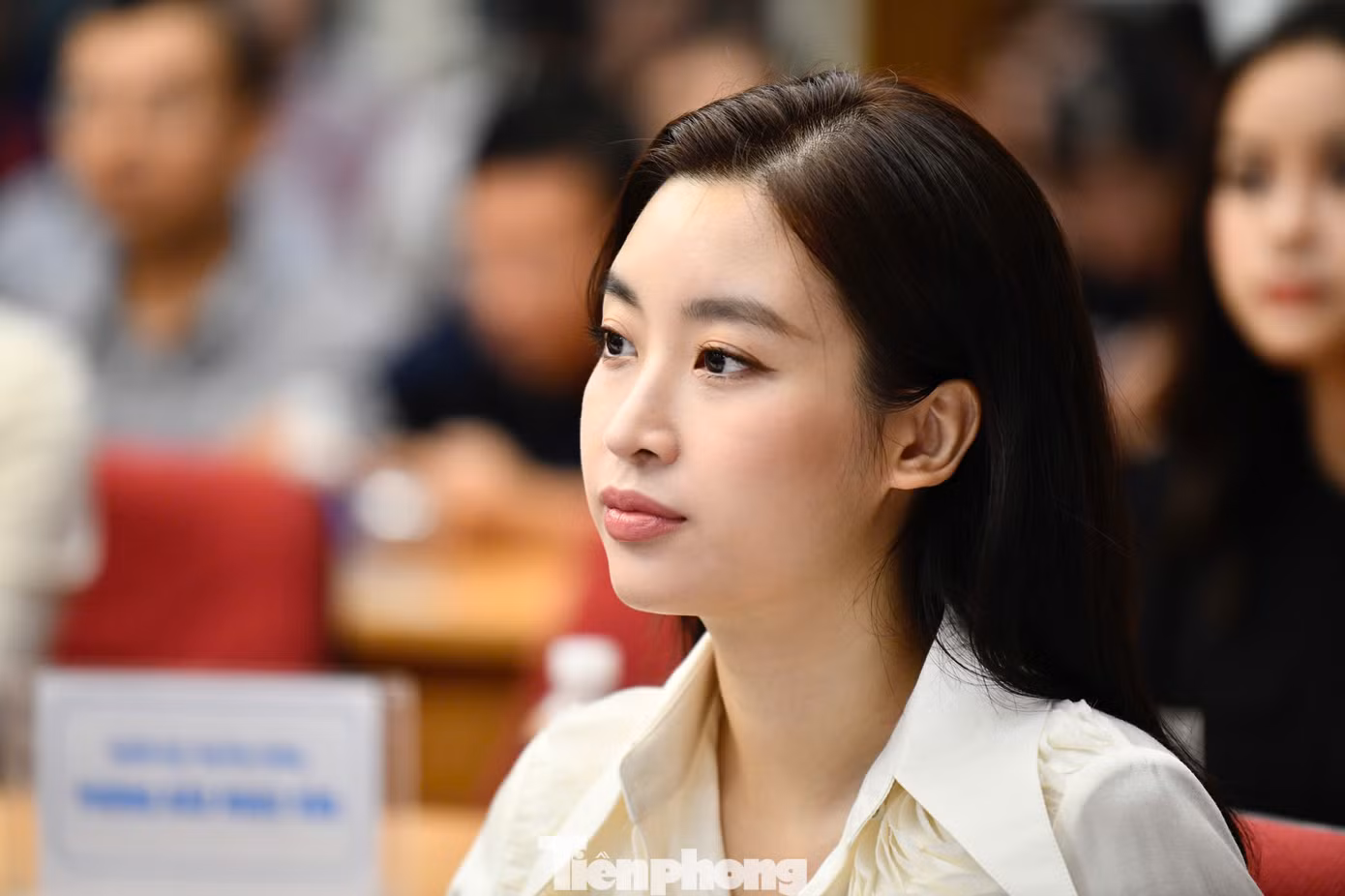 Các hoa hậu, á hậu tin tưởng báo Tiền Phong là cầu nối hỗ trợ người dân sau khi bão YAGI quét qua. Ảnh: Trọng Tài.