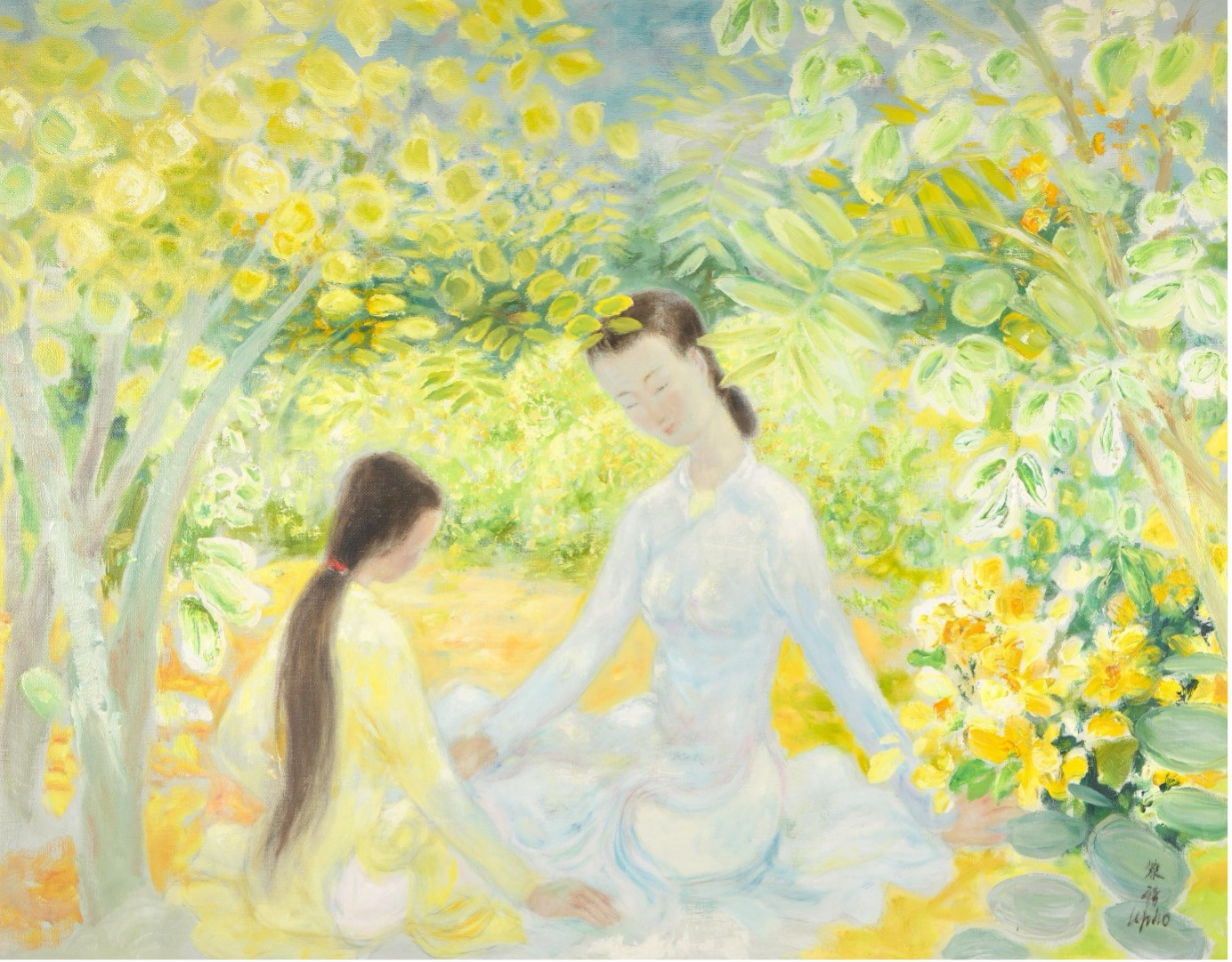 Một tác phẩm của họa sĩ Lê Phổ.