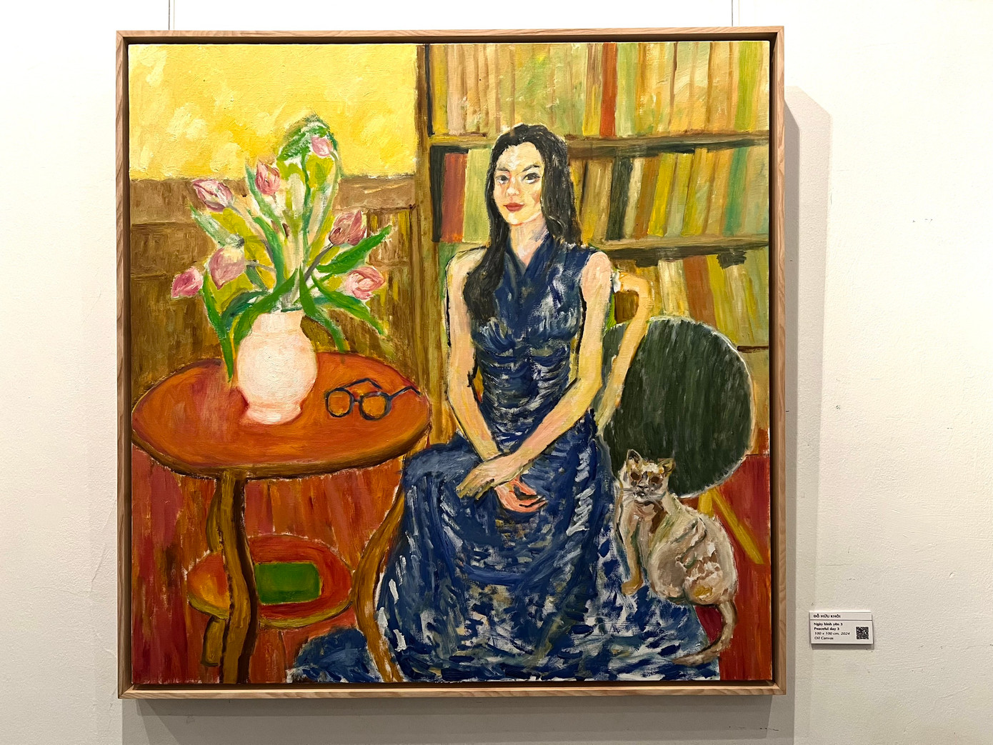 Bức Ngày bình yên 3 của họa sĩ Đỗ Hữu Khôi.