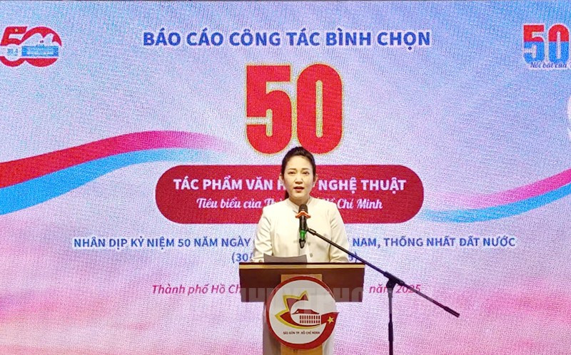 NSND Nguyễn Thị Thanh Thúy - Phó Giám đốc Sở VH-TT TPHCM - khẳng định thành phố luôn trân trọng quá trình lao động nghệ thuật của văn nghệ sĩ. NSND Nguyễn Thị Thanh Thúy - Phó Giám đốc Sở VH-TT TPHCM - khẳng định thành phố luôn trân trọng quá trình lao động nghệ thuật của văn nghệ sĩ.
