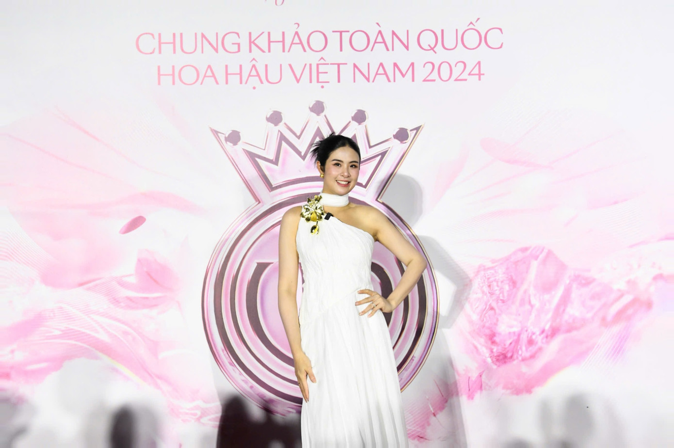 Các hoa hậu, á hậu của Hoa hậu Việt Nam trên thảm đỏ Chung khảo toàn quốc. Ảnh: Trọng Tài.