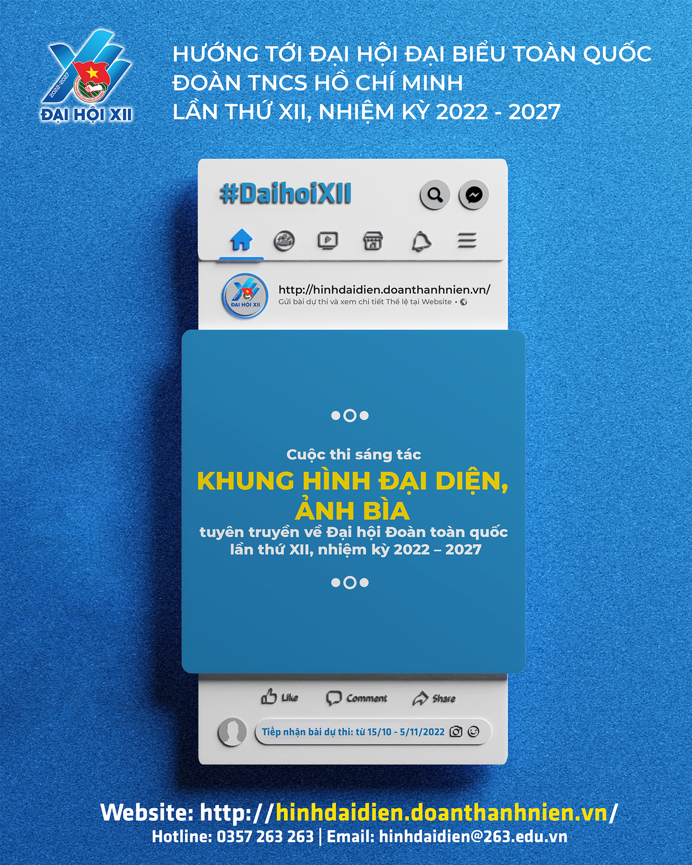 Ban Tổ chức nhận bài dự thi bắt đầu từ ngày 15/10 đến ngày 5/11/2022