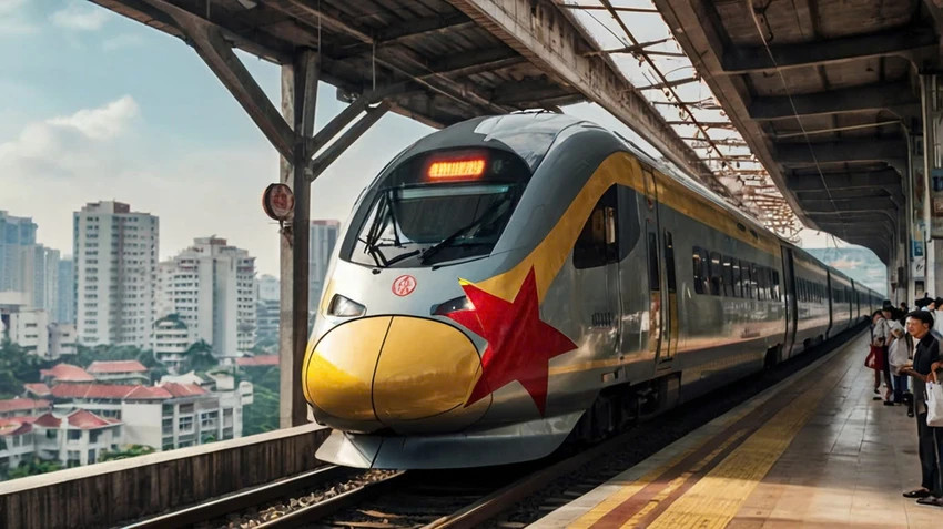 Mỗi km vé đường sắt tốc độ cao Bắc - Nam hạng nhất dự kiến là 0,18 USD (4,47 nghìn đồng), hạng hai 0,074 USD (1,83 nghìn đồng) và hạng ba là 0,044 USD (1,09 nghìn đồng). Ảnh minh họa: Internet Mỗi km vé đường sắt tốc độ cao Bắc - Nam hạng nhất dự kiến là 0,18 USD (4,47 nghìn đồng), hạng hai 0,074 USD (1,83 nghìn đồng) và hạng ba là 0,044 USD (1,09 nghìn đồng). Ảnh minh họa: Internet