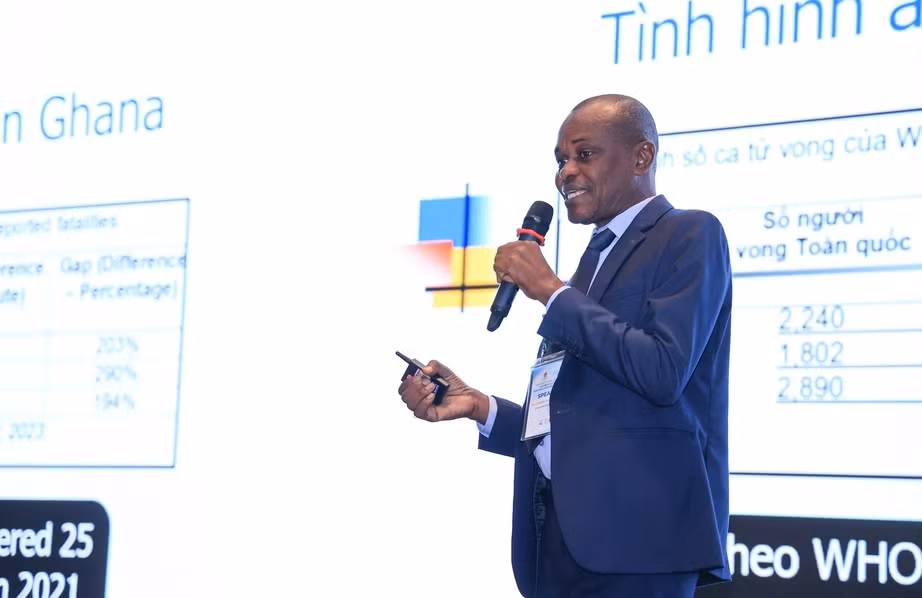 Ông Daniel Hardy Wuaku - cố vấn kỹ thuật an toàn giao thông đường bộ, cơ quan an toàn đường bộ quốc gia Ghana.