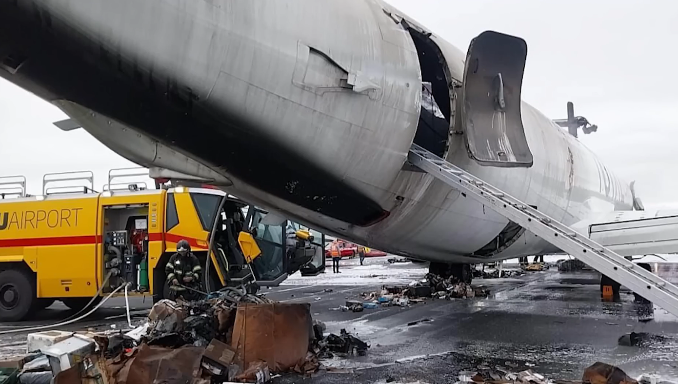 Hình ảnh hiện tại của máy bay sau vụ cháy. Ảnh: Plane Spotter HD Curitiba Hình ảnh hiện tại của máy bay sau vụ cháy. Ảnh: Plane Spotter HD Curitiba