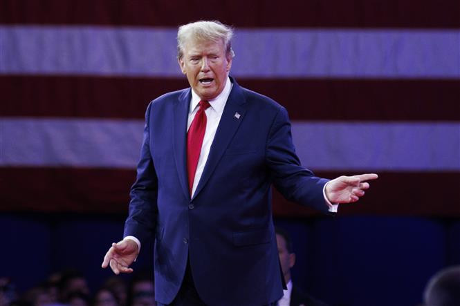 Ông Trump phát biểu tại Maryland, Mỹ. Ảnh: THX/TTXVN