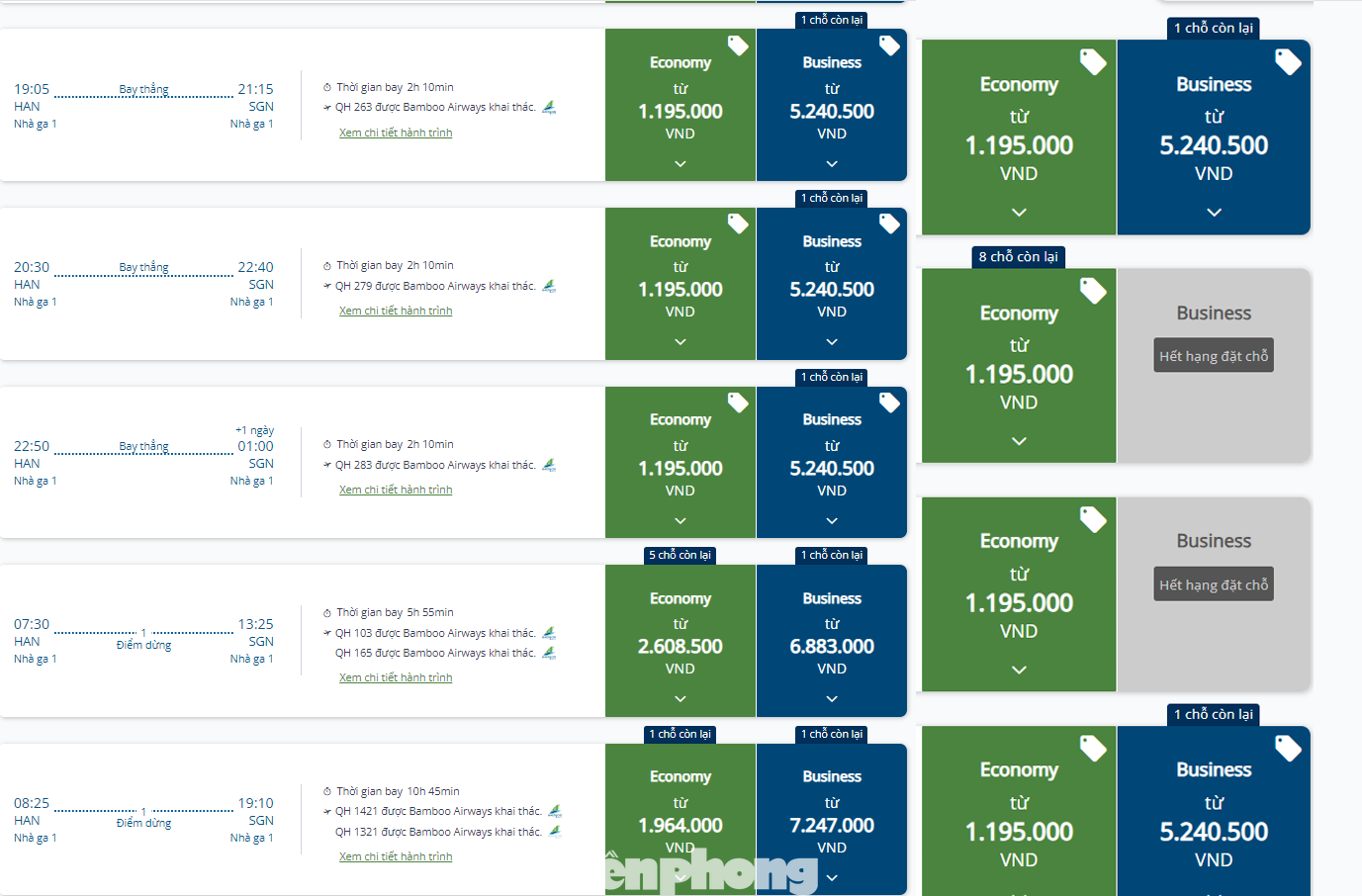 Ghế thương gia trên máy bay của Vietjet và Bamboo Airways dịp Tết Nguyên đán 2025 hầu hết đều đã kín chỗ. Ảnh: Lộc Liên. Ghế thương gia trên máy bay của Vietjet và Bamboo Airways dịp Tết Nguyên đán 2025 hầu hết đều đã kín chỗ. Ảnh: Lộc Liên.