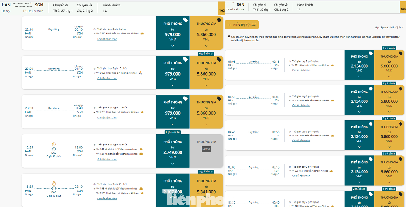 Website đặt vé chặng Hà Nội - TPHCM và ngược lại của Vietnam Airlines thường xuyên rơi vào tình trạng nghẽn mạng vì lượng người đặt vé tăng cao. Ảnh: Lộc Liên. Website đặt vé chặng Hà Nội - TPHCM và ngược lại của Vietnam Airlines thường xuyên rơi vào tình trạng nghẽn mạng vì lượng người đặt vé tăng cao. Ảnh: Lộc Liên.