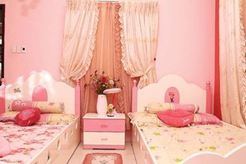 Phòng ngủ màu hồng trắng điệu đà - nữ tính (Nguồn ảnh: Thế giới điện ảnh)