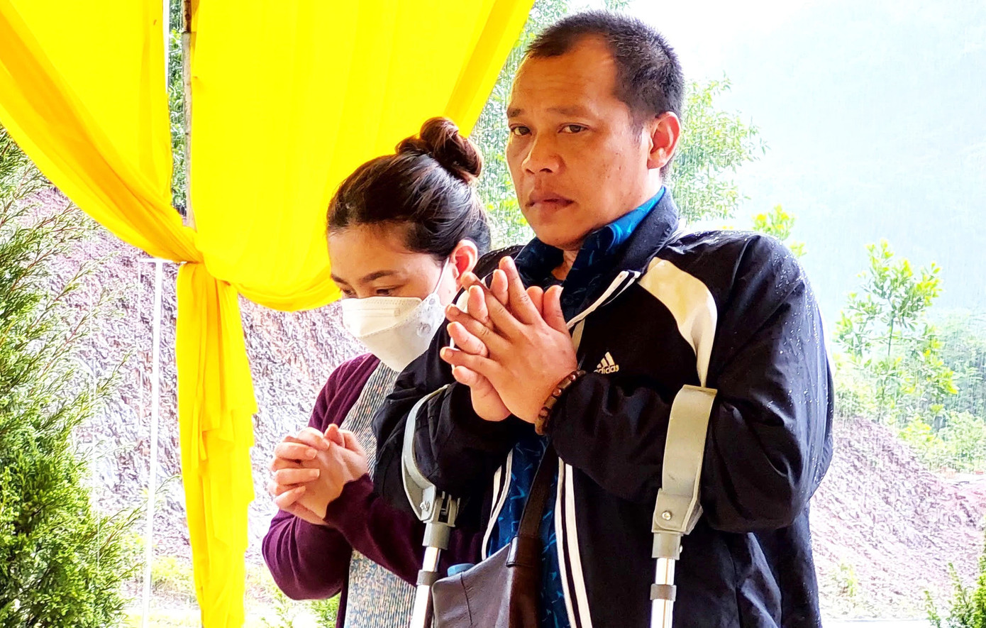 Bà Cao Thị Thu Bích và ông Lê Minh Quang