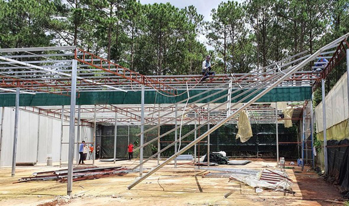 Tháo dỡ nhà kính không phép