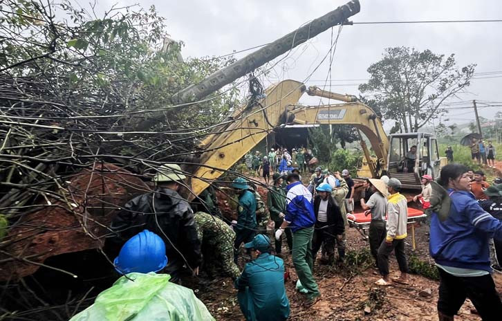 Khu vực bị sạt lở khiến 2 người thương vong vào ngày 20/7 Khu vực bị sạt lở khiến 2 người thương vong vào ngày 20/7
