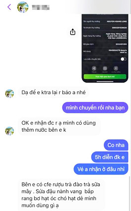 Tài khoản Facebook T.M. liên kết với fanpage giả mạo lừa tiền của du khách