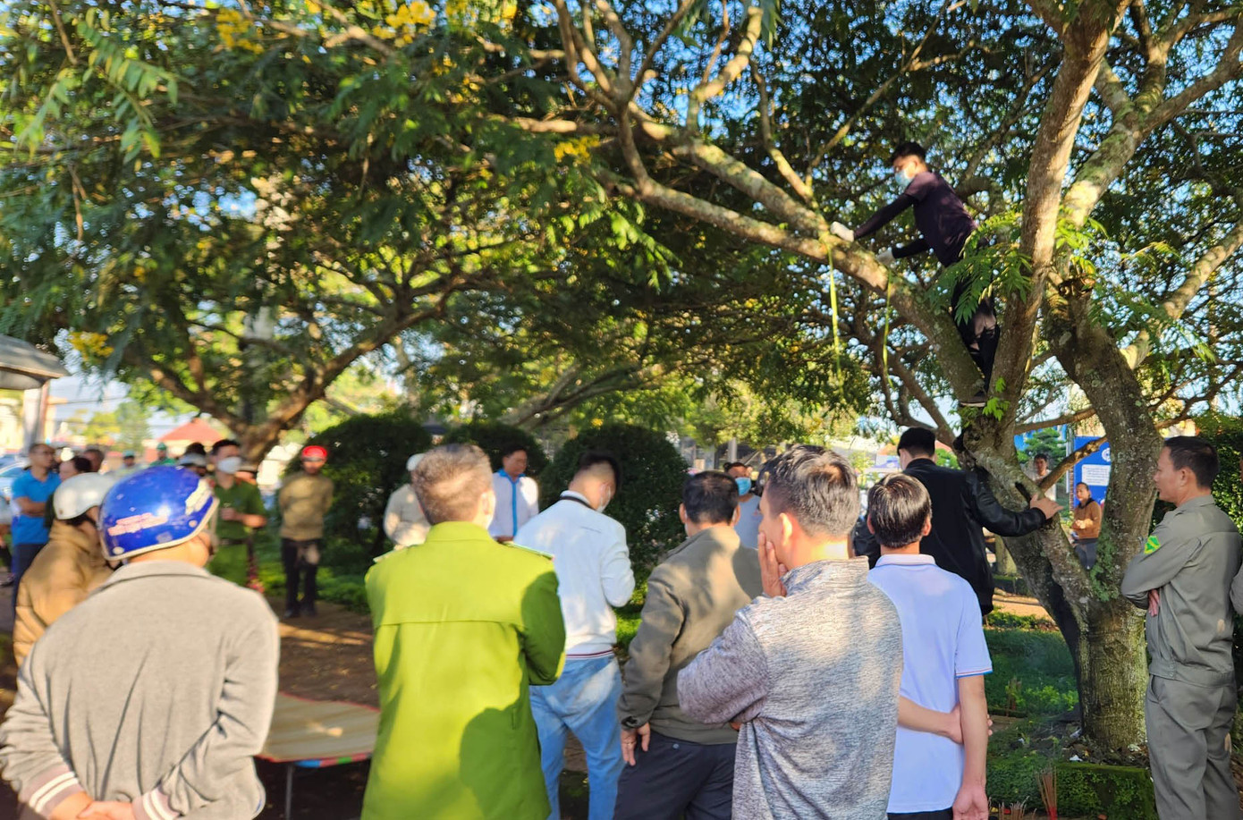 Hiện trường nơi xảy ra vụ việc Hiện trường nơi xảy ra vụ việc