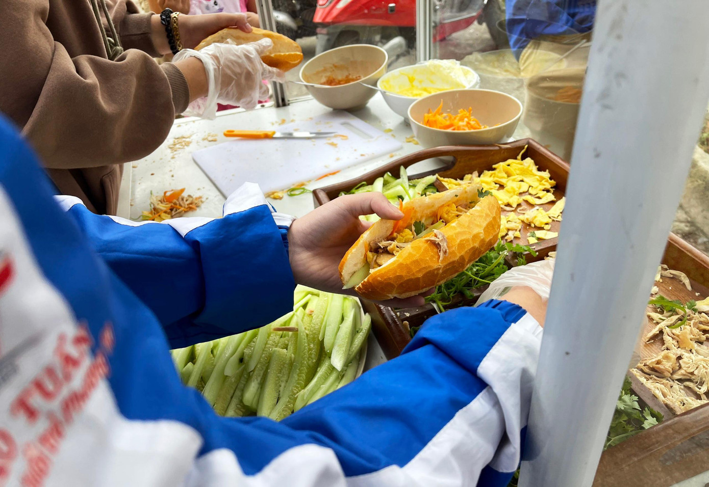 Bánh mì kẹp thịt chất lượng