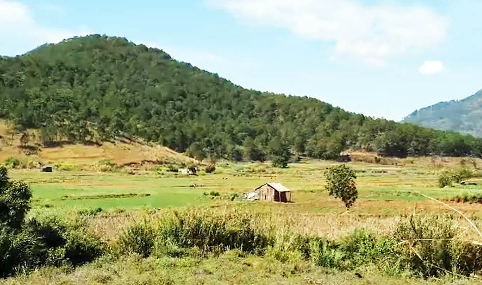 Một góc trong khu vực xây dựng hồ chứa nước Ta Hoét