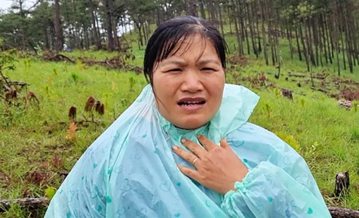 Bùi Thị Huyền cũng tham gia phá rừng tại tiểu khu 144B