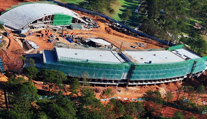 Các hạng mục công trình không phép sai phép thuộc tòa nhà câu lạc bộ Golf ở Đà Lạt Các hạng mục công trình không phép sai phép thuộc tòa nhà câu lạc bộ Golf ở Đà Lạt