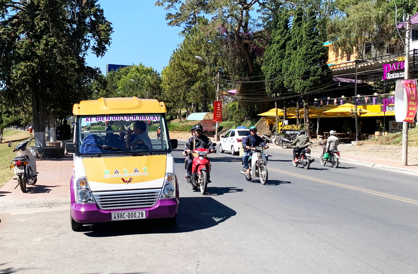 Một loại xe điện đang hoạt động trên địa bàn TP Đà Lạt