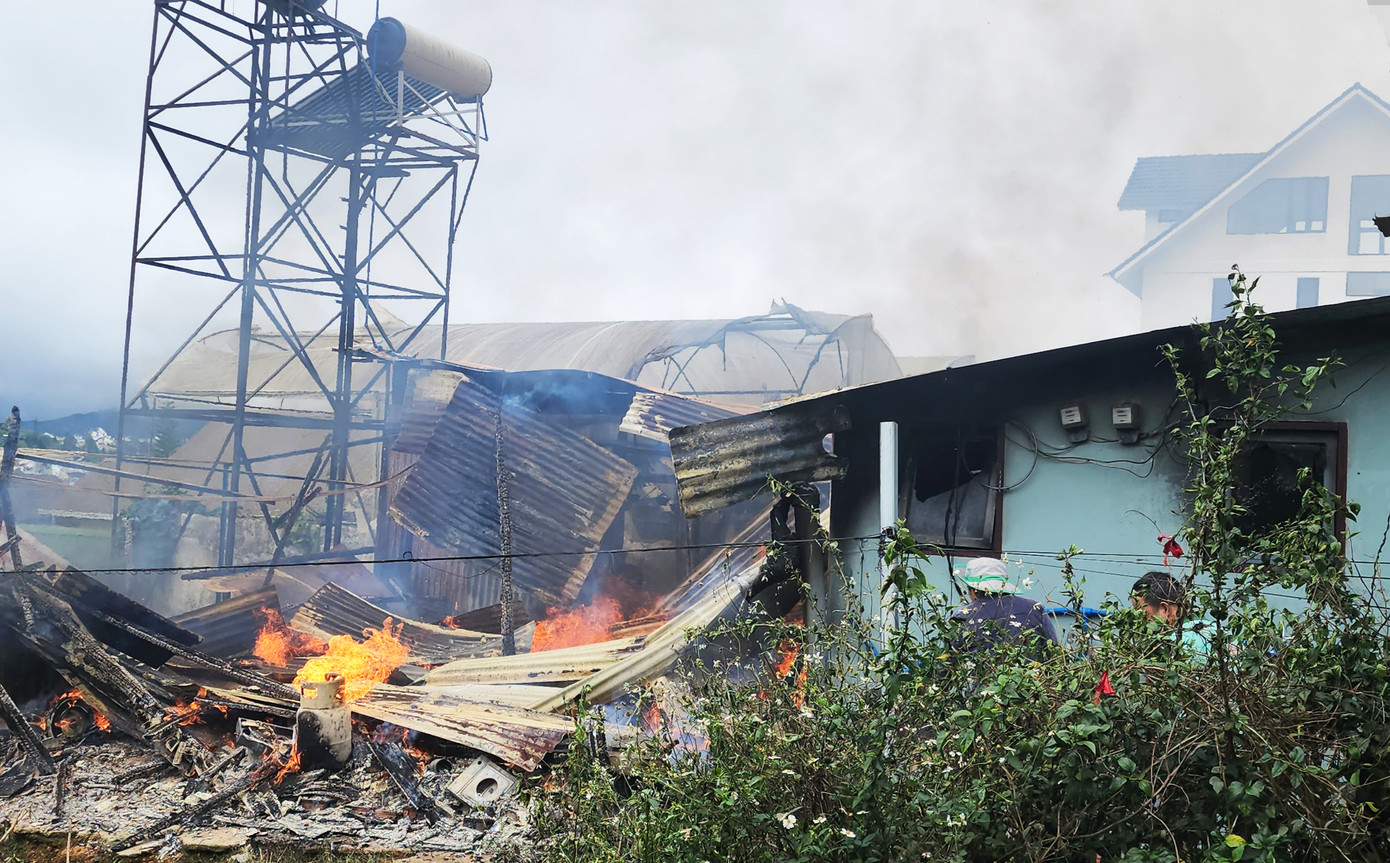 Hiện trường vụ cháy Hiện trường vụ cháy