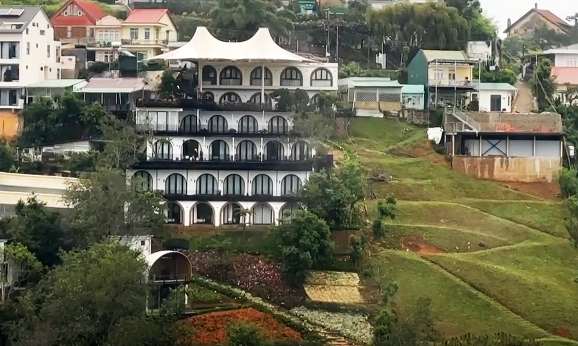 Công trình có nhiều hạng mục vi phạm của Cty TNHH Malakai Công trình có nhiều hạng mục vi phạm của Cty TNHH Malakai