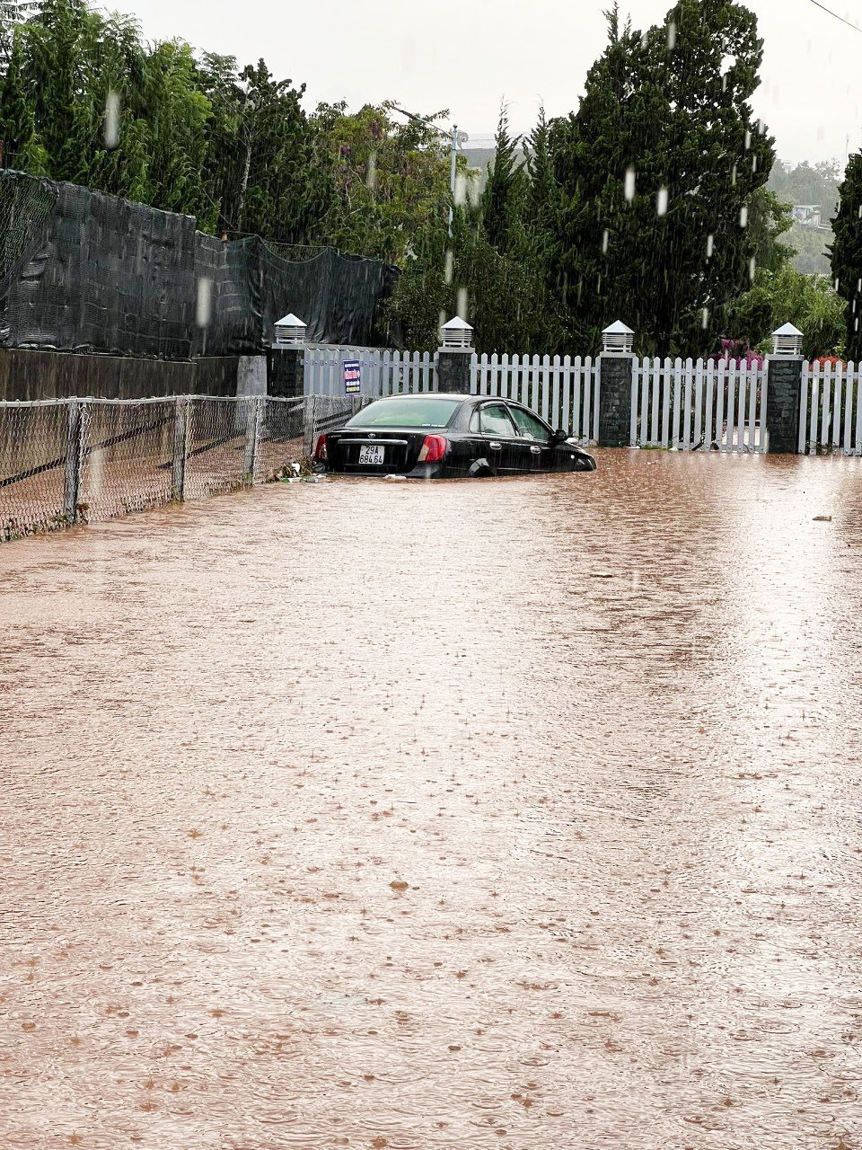 Ô tô không kịp "chạy" lụt