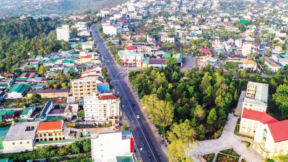 Một góc phố Bảo Lộc.