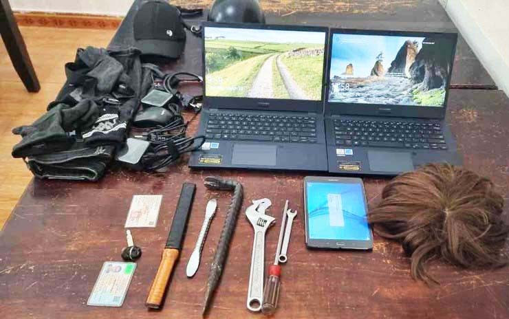 Tang vật của các vụ trộm cắp mà V.X.B và V.N.B.D gây ra tại TP Đà Lạt